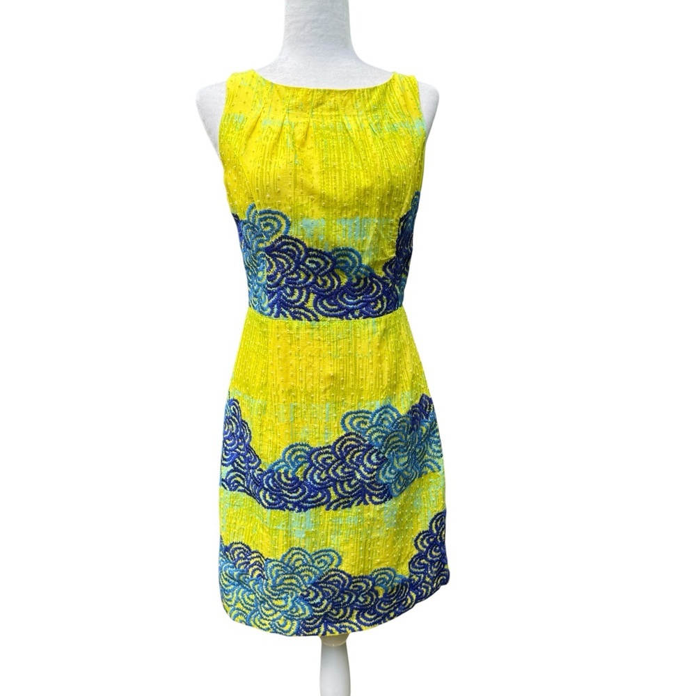Tabitha for Anthropologie Embroidered Scroll Sheath Dress - Picture 3 of 8